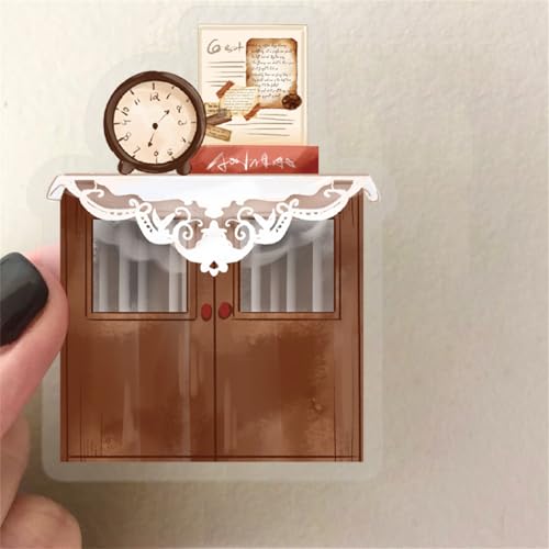 Image of 50 PCS Retro Coffee Shop Stickers for Scrapbooking Journaling Junk Journal Scrapbook Supplies - Waterproof Transparent PET Aesthetic Decals for Resin Crafts Decorative Art Crafts (Retro)