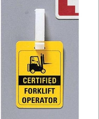 ELECTROMARK Certified Fork Operator ID Badge