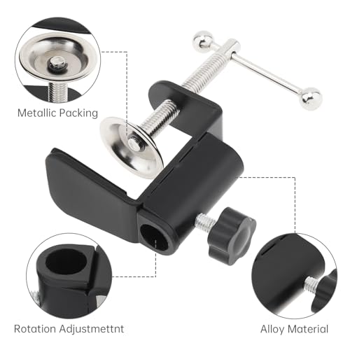 Image of C-Clamp Base Stand Mounting Accessory, Super C Clamp Heavy Duty Desk Clamp, Desk Table Mount Clamp for Monitor Mount Stands Workstation