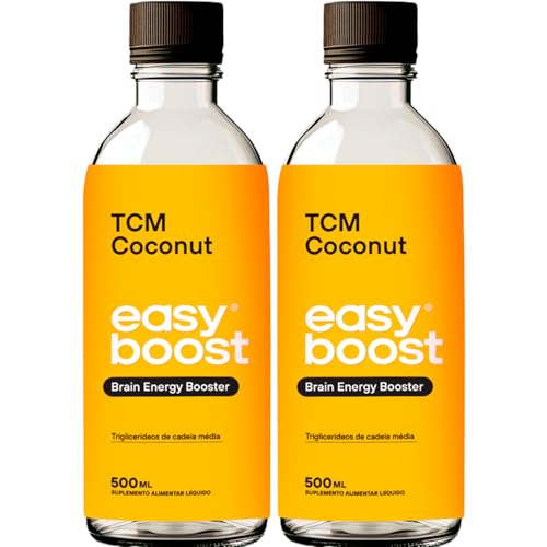 Óleo Coconut Tcm Easy Boost Mct 100% Do Coco Kit 2x de 500ml total de 1000ml