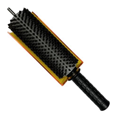 DimyFew Cepillo de Esquí con Manija del Eje Y Kit de Cubierta, Cepillo de Depilación de Esquí, Cepillo Giratorio Giratorio Práctico de Cera Portátil de Esquí, Crin