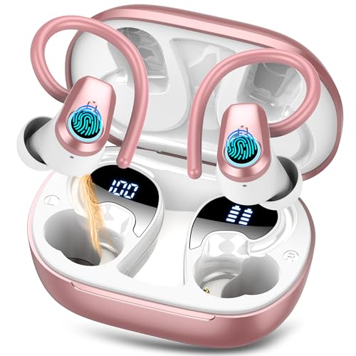 Wireless-Earbuds-Sport-Headphones-Bluetooth-53-Ear-buds-Wireless-Earbuds-Bluetooth-50H-Playtime-HD-Stereo-Noise-Cancelling-Earbuds-Dual-LED-Display-IP7-Waterproof-Running-Earphones-Rose-Gold
