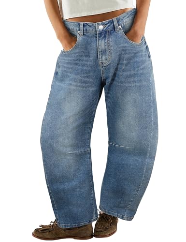 Leopard Pants Women Wide Leg Mid Rise Cheetah Print Pants Vintage Boyfriend Cropped Barrel Jeans Women4