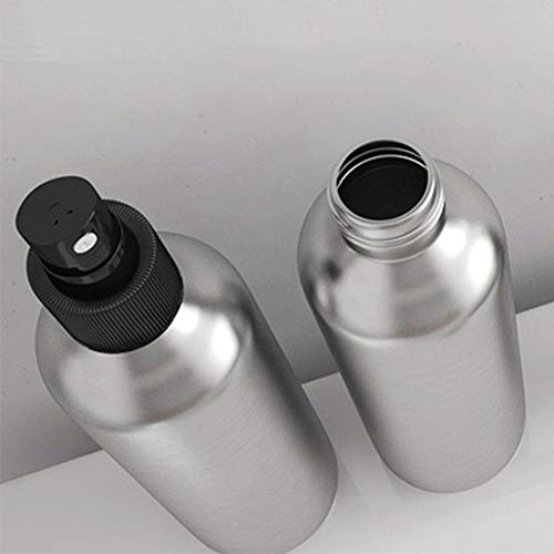 Cheung Constore 120ml 4oz Aluminum Fine Mist Atomizers Spray Bottle Metal Refillable Containers Liquid Storage Pump Vials For Essential Oils,Aromatherapy,Perfumes-2 Pack (Black Sprayer)3