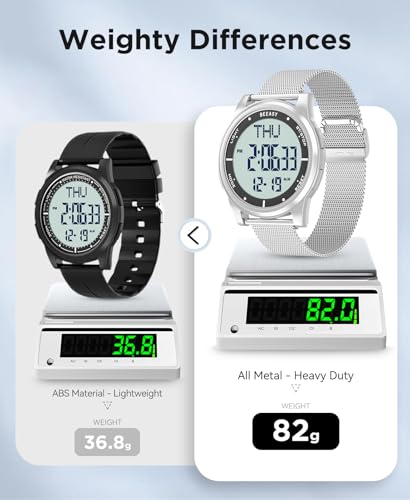 Montre numérique avec double temps et chronomètre pour le sport - 7