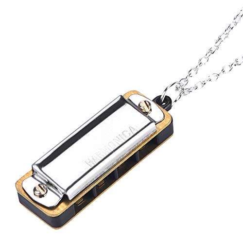Mini harmonica portable, jouet de collier musical pour instrument de musique mini harmonica portable(argent) - Les Beatles, Paul McCartney, John Lennon, RIngo Starr, George Harrison Mini harmonica portable, jouet de collier musical pour instrument de musique mini harmonica portable(argent) – Image 4