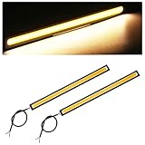 Daytime Running Light Strip for Cars，Led Strip Lights for Car，Decorative Light Bar Super Bright 12V，IP68 Waterproof，17cm Car Interior Exterior LED Strip lamp for Cars,SUVs,Trucks(Yellow)