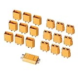AUTOUTLET 20PCS 10Pairs XT60 Bullet Connectors Plugs Male & Female For RC Car/Boat/LiPo Battery