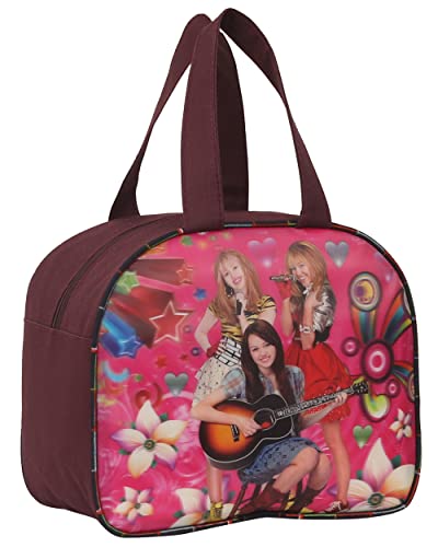 Image of STRONG LIFE Polyester Tiffin Picnic Work School Office Lunch Bag for Kids with Bottle Holder (Purple)
