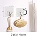 Dry Brush Bath Body Brush with Natural Bristle Shower Brush for Exfoliating Skin, Stimulating Blood Circulation, Massaging The Skin and Improving Skin Health, Set of 2, with 2 Wall Hook