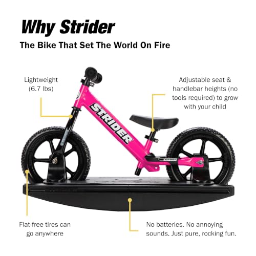 Image of Strider Sport 2-in-1 Rocking Bike, Ages 6 Months-4 Years, Pink