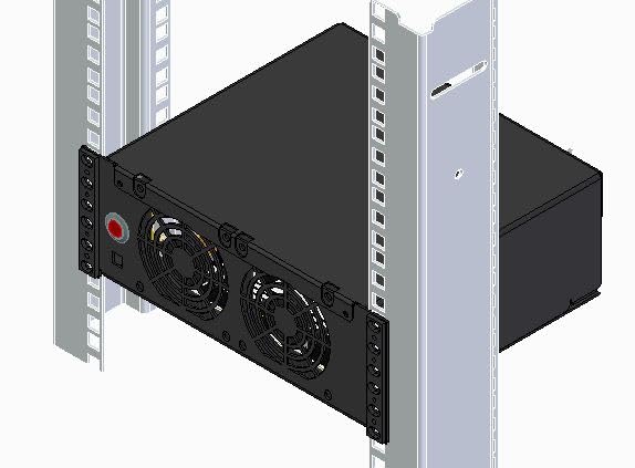 RACK case 10 pouces 2U pour intégrer un GPU low profile et carte mère ITX en baie réseau