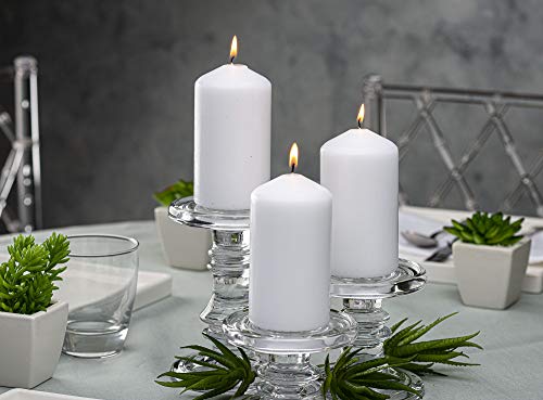 Bolsius White Pillar Candles – 2X6 Unscented Candle Set Of 20 – Dripless, Smokeless, And Clean Burning Household Dinner Candles – Perfect For Weddings, Parties, Dinners – 20 Decorative Candles #TOP3