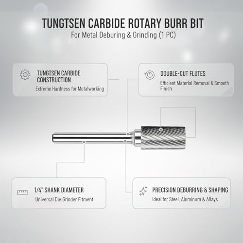 Punta de Fresa Rotatoria de Carburo para Metal plata miniatura 5