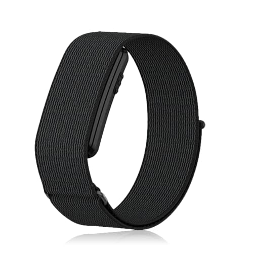 KONXISA �����o���h For Garmin CIRQA Smart Band �p �A�[���o���h �i�C�������[�v�o���h �~�b�h�i�C�g�u���b�N