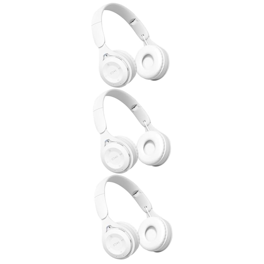 Cosplay Props Headphones, Fake Headset, White Earphone Photography Props, Fasion Decoration For Halloween Birthday Party Supplies