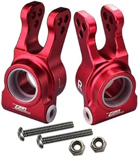 Losi 1:10 Lasernut U4 Tenacity LOS03028 / Tenacity DB Pro LOS03027V2 Upgrade Parts Aluminum Rear Knuckle Arm - 6Pc Set Red