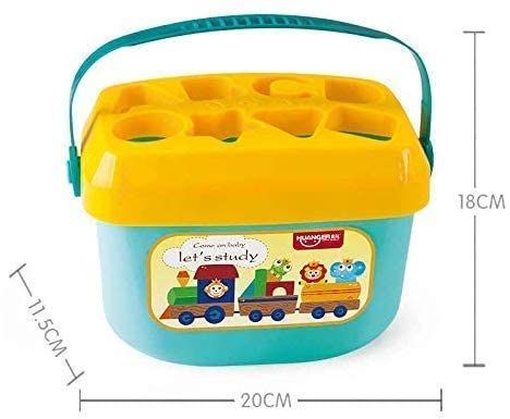 Image of Brand Conquer Plastic Montessori Toys Geometric Shape Matching 4 Column Blocks Sorting & Stacking Toys (First Blocks)