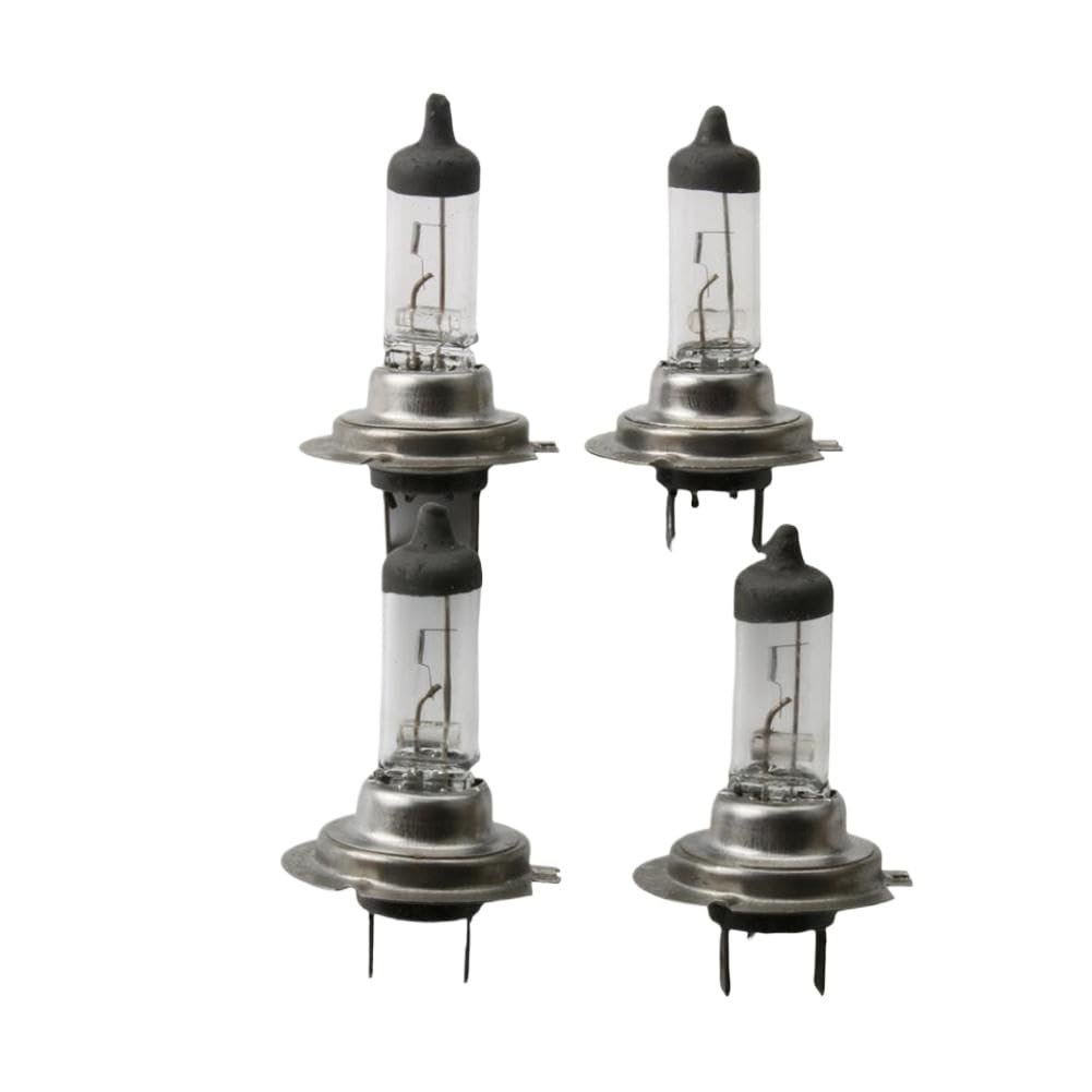 4 Piece H7 12V 55W White Bulb Compatible With Motorcycle Scooter Motocross Karting 50cc 125cc 200cc 250cc 300cc