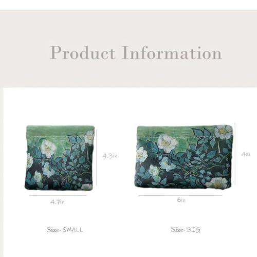 2 PCS Small Leather Cosmetic Bag for Purse - Mini Makeup & Coin Organizer Gift Set for Women - Snap Closure Travel Pouch for Lipstick, Keys, Charger Cable, Coins2