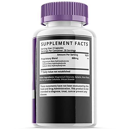 Complete Keto Pills 800mg, Keto Complete Diet Pills Capsules BHB Supplement, Complete Ketogenic Diet for Beginners, BHB Ketones Slim Pills for Energy, Focus - Exogenous Ketones for Men Women (1 Pack)