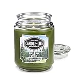 Candle-Lite Duftkerze im Glas Groß | Duftkerze Tanne | Kerze im Glas mit Deckel | Balsam Forest (510g) | Duftkerze Weihnachten | Grüne Duftkerze Kiefer
