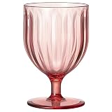 プラキラ 割れない ワイングラス ゴブレット おうちカフェ 270ml 耐熱 食洗機対応 日本製 アウトドア 子ども ホームパーティ かわいい おしゃれ レッド 赤 コーヒー ワイン プラスチック 耐熱温度 100度 グルーブゴブレット 子供用 安定 ステム グラス デザートグラス wine glass goblet BPAフリー プレゼント PS103_270 IJ Plakira 石川樹脂工業