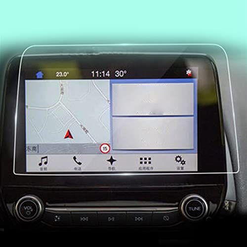 Film protecteur d'écran Ford Fiesta en verre trempé 8 pouces pour système navigation 2018-2020