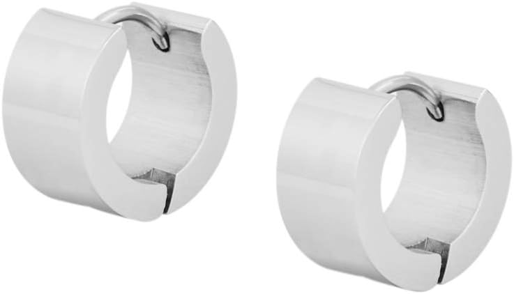 Edforce Stainless Steel Small Hoop Huggie Earrings For Mens Womens - Image 3