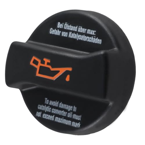 EVRBUL Motoröleinfülldeckel Öleinfülldeckel Kompatibel mit Audi A1, A2, A3, A4, A6, Q7, TT; VW Golf, Jetta, Passat, Polo,Transporter, Caddy, Crafter, Seat,Volvo Replace#:06A103485F、06A103485C