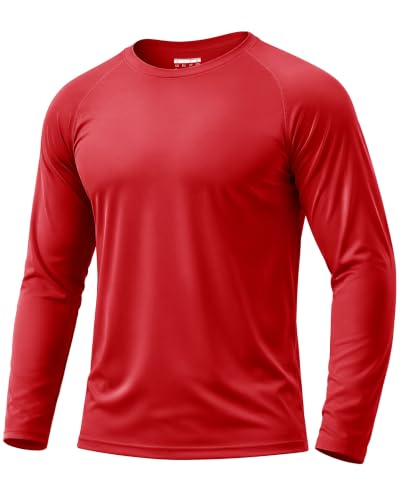 Image of Boladeci Men's UPF 50+ Sun Protection UV SPF Shirts Long Sleeve Lightweight Quick Dry Swim T-Shirts Rash Guard
