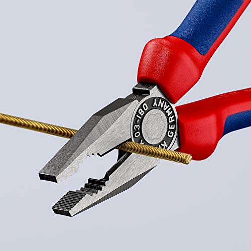 Knipex 03 02 180 Sb Combination Pliers 7,09" With Soft Handle In Blister Packaging #TOP5