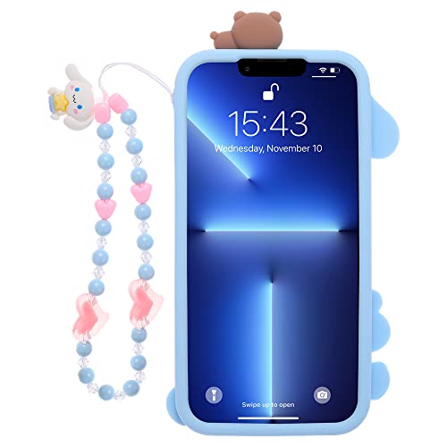 3D Dog Horse Case For Iphone 11 Pro Max,3D Cute Cartoon Lovely Dog Riding A Horse Creative Character Kids Teens Girls Women Soft Silicone Case With Bracelet For Iphone 11 Pro Max 6.5 Inch #TOP1