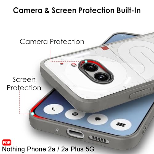 TheGiftKart Shockproof Case for Nothing Phone 2a/2a Plus, Grey - Image 6