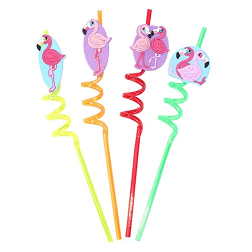 Set de 4 pitillos flamenco desechables de silicón miniatura 1