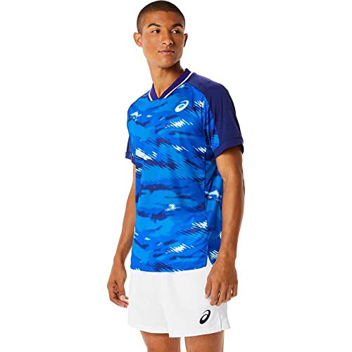 Image of ASICS Men's Match Graphic Polyester Regular Fit Top