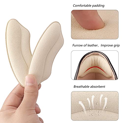 Image of Premium Heel Pads Inserts for Men & Women, Back of Heel Protectors Cushions, Prevent Shoe Slipping, Blisters & Loose Fit, Multicolor Heel Grips for Comfort & Support (Multicolor) (4 Pairs)