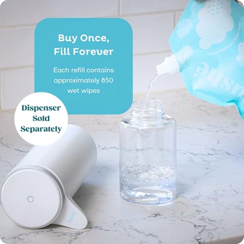 Image of Tushe Toilet Paper Foam Refill for Foam & Spray Bottles - Flushable Wet Wipe Alternative for Sensitive Skin - Unscented, Septic Safe - 340ml (11.49 fl oz)