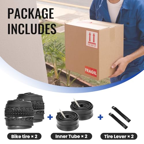 Hycline Gravel Bike Tires Set: 2-Pack 700x38C/40C/42C