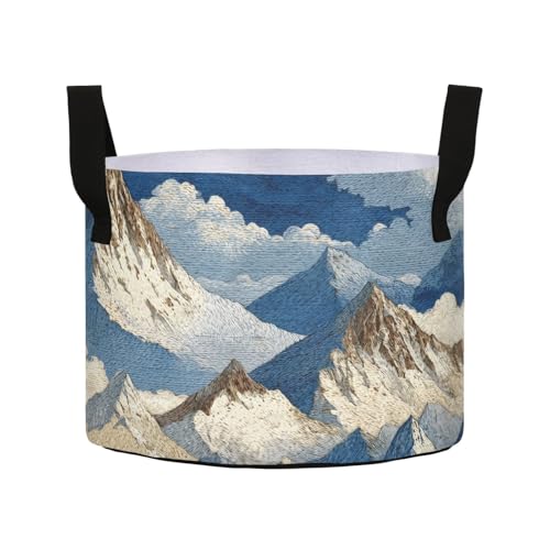 KYZSXZ Soft Plant Grow Bags-Ice Mountain 5 Gallon Planting Pots Thickened for Gardening