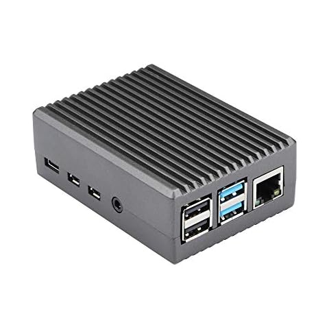 Raspberry Pi 4 Aluminum Case RPI 4B Shell Metal Box Grey Enclosure for RPI 4 Model B Only (Grey) Cover