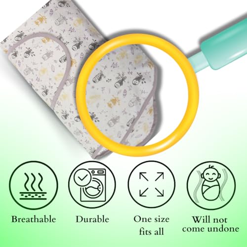 Miracle Blanket Swaddle Wrap, Baby Swaddle for Newborns, Forest Owls by Miracle Blanket - Image 3