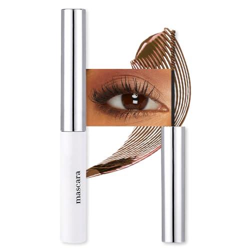 Image of Colored Mascara for Eyelashes, Voluminous Colorful Mascara, Pink Purple Blue Green Red White Black Brown Lash Pack - Lengthening, Defining, Curling, Multiplying Formula (11#-Brown)