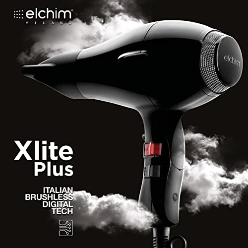 Elchim X-Lite Plus Hair Dryer - Lightweight, Compact & Includes 2 Concentrators