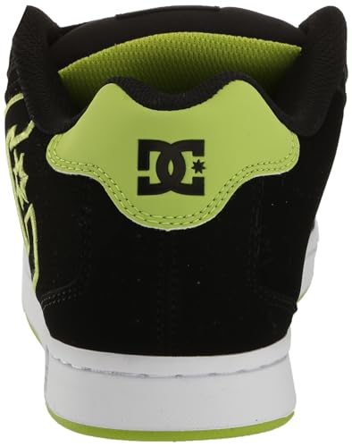 Image of DC Men's Net Skate Casual Shoe Black /Lime Green 7