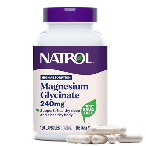 Natrol High Absorption Magnesium Glycinate 240 mg, 120 Capsules - image 1