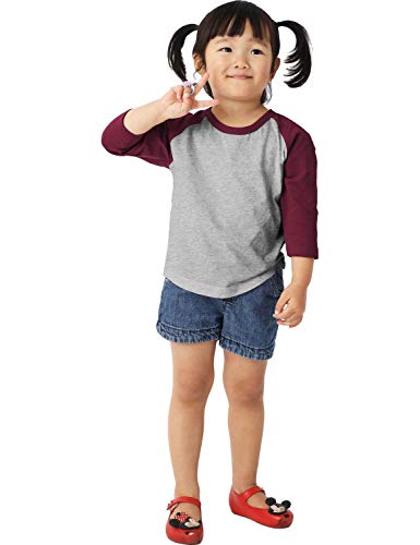 Ma Croix Infants & Juniors 3/4 Raglan Sleeve Baseball Shirt Slim Comfort Fit Jersey Kids Toddlers Tee