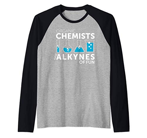 Divertido juego de palabras con química Los químicos Camiseta Manga Raglan