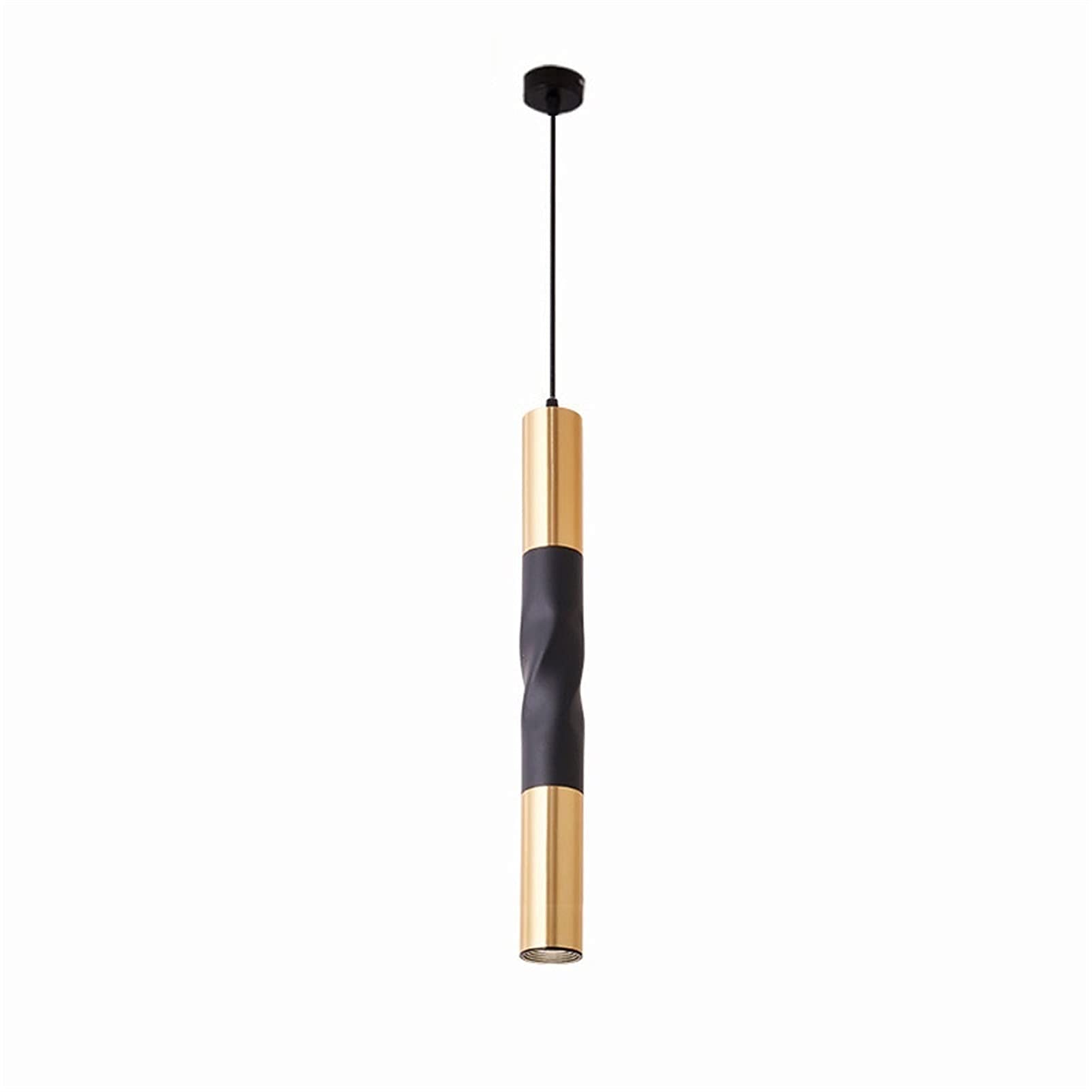 Spotlight de plafond 5W noir et or 6000K, luminaire moderne pour salon