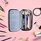 BATENGKEJI Federmäppchen Erwachsene Jungen Männer, Federmappe Erwachsene Schwarz, Stifteetui, Schlamppermäppchen Jungs Mädchen, Große Kapazität Pencil Case mit 2 Fächer, Büro Federtasche Organizer